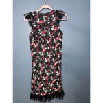 Emporio Armani Dress Women's Sz 6 Grunge Whimsygoth LBD Black Designer Lace Silk Photo 1