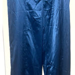 House of Harlow  Satin Pants wide leg turquoise teal blue sz L glam party Photo 0