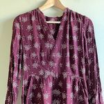 Boden USA Boden Carla Dress in Confetti Spot Burgundy printed Bow Tie Womens Size 4 Photo 2