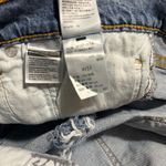 Levi's  412 Light Wash Raw Hem Fray Denim Jean Shorts size 33 Photo 5