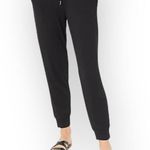 Susan Graver LIFESTYLE Spa Knit Pull On Jogger Pants Black Size XXS Petite Photo 1