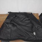 Lamb Leather & Wool Blend Moto Style Jacket by Truth Of Touch Small Black Photo 4