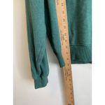 American Eagle  Women’s Sweatshirt Sherpa Collared Henley Green Size Medium Photo 6