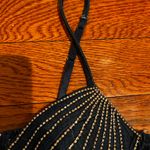 Blashe NWT VIRAL SEXY Blue Denim Fringe Rhinestone Jeweled Sleeveless Bodysuit M Size M Photo 19