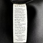 Spanx Faux Suede Column Dress Shift V-neck Short Sleeve Classic Black M NWT Photo 4