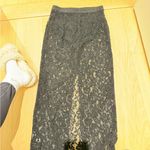 Reformation Black Lace Pencil Skirt Photo 7