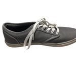 Vans  Women's 8 Grey Canvas Sneaker Slim Gym Shoe‎ Skater Casual Comfortable Photo 3