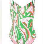 Emilio Pucci NEW Vortici-print swimsuit 46 Photo 0