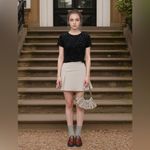 Ann Taylor 90s Vintage  Black Burnout Velvet Floral Top Whimsigoth Dark Romantic Photo 7