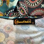 Vintage Y2K 90s Luna Claire Babydoll Dress Small Green Retro Geometric Pockets Photo 9