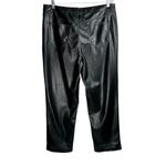 Joie  Faux Leather Straight Leg Pants Sz 16 Black  Limited Edition Photo 3