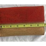 Montado Portugal Natural Cork Tote Bag Handbag Purse Tan Red Bow W/ Wallet NWT Brown Photo 14