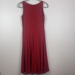 Ralph Lauren Womens Dress Small Petite Red Midi Modest Cocktail Party Holiday Photo 4