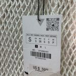 ZARA   NWT K SIZE S FLARED CROCHET TROUSERS PANTS COTTON 3772/802 beach cottage Photo 13