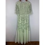Mac Duggal Sage Green Sequined Butterfly Sleeve High Low Gown Size 12 93681 Photo 9