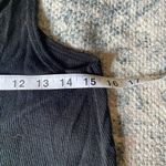 White Crow Black Micro Ribbed Tank Top Photo 5