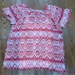 Faded Glory  Pink and White Patterned Blouse Photo 1