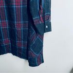 ZARA  Plaid Flannel Tunic Shirt Dress size M Photo 9
