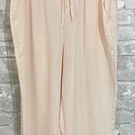 Anyhold Apricot High Waisted Wide Leg Cropped Lounge Pants Orange Size L Photo 0