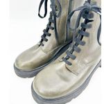 Camper Milah Green Leather Lace Photo 5