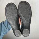 El Jardin de Hispanitas Flats Embroidered Black Leather Slingback Shoes Size 7 Photo 3