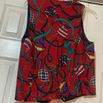 Talbots  Vintage Christmas Holiday Vest Photo 5