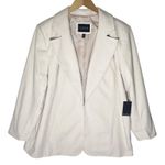 Eloquii NWT Women’s Cream Notched Lapel Single Closure Blazer size 18 Photo 0