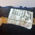 VINTAGE ANN GREEN ENGLAND Shades of Blue Sequin Blouse Size Large Photo 10