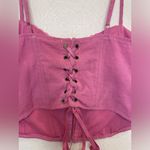 LA Hearts Pacsun Women’s Pink Lace Corset Top Size M Photo 7