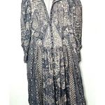 Ulla Johnson  Lucinda Puff Sleeve Corduroy Button Collared Midi Dress Size 10 Photo 2