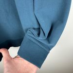 Universal Standard  Peachy Terry Side Zip Pullover Teal Sz‎ M (US XXL) Sweatshirt Photo 5