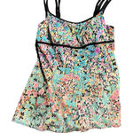 Longitude  Womens Swim Suit Dress Size 14 Floral One Piece‎ Slimming Powernet Photo 0