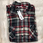 BB Dakota Women’s Navy/Red/White Plaid Shirt Size L Photo 0