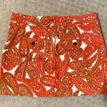 J.Crew NWOT  red paisley skirt. Sz 4  Photo 1