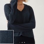 Athleta  Harmony pose hoodies Dark Sardinia Blue Heather sz S Photo 1