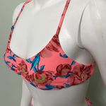 Tori Praver Swimwear Tori Praver Coral Floral Bralette Bikini Swimsuit Photo 3