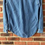 Madewell  Button Down Denim Shirt Sz XS Long Sleeve Jean Shirt Western Photo 9