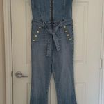 Ramy Brook  Helena Denim Jumpsuit One Piece Size 29 Photo 4
