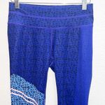 Athleta Asym Camo Compression Sonar 7/8 Shades Of Blue Tight Photo 1