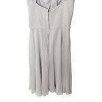Mori Lee  by Madeline Gardner Gray Chiffon Dress US 8 Bridesmaid Cocktail Photo 5