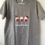 🎄Holiday Cheer Shirt, XXL 🍷 Gray Photo 0