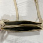 Saks 5th Avenue Saks Fifth Avenue Cream Crossbody Bag with Gold Accents Photo 1