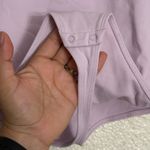 Aritzia Golden Contour Tank Bodysuit in light lavender color size Small Photo 4