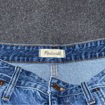 Madewell  Relaxed Denim Shorts Slouchy Raw Hem Medium Wash Women’s 30 Distressed Photo 3