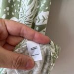 UGG  Koolaburra Green Tropical Blouse Stretch Top Short Sleeve Size L Photo 5