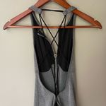 Alexander Wang  Gray Bodycon Zip Up Dress Open Strappy Back Size 0 Photo 6