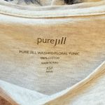 J. Jill Pure Jill Blue White Washed Floral Cotton Tunic Coastal Bliss Sz XSP Photo 3