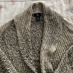 Tumi Peruvian baby alpaca & wool marled gray shawl collar open front cardigan S Photo 7