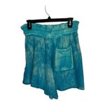 Free People  Summertime Blues Knit Drawstring Shorts in Blue Butterfly Combo NWT Photo 2