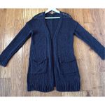 Free People Simply Sienna open knit longline cardigan navy M Photo 3